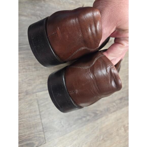 Pronto Uomo FIRENZE Made In Italy Oxford Lace Up Brown Leather Men's Shoes 10 - Picture 6 of 9